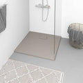 vidaXL Duschkar SMC brun 80x80 cm