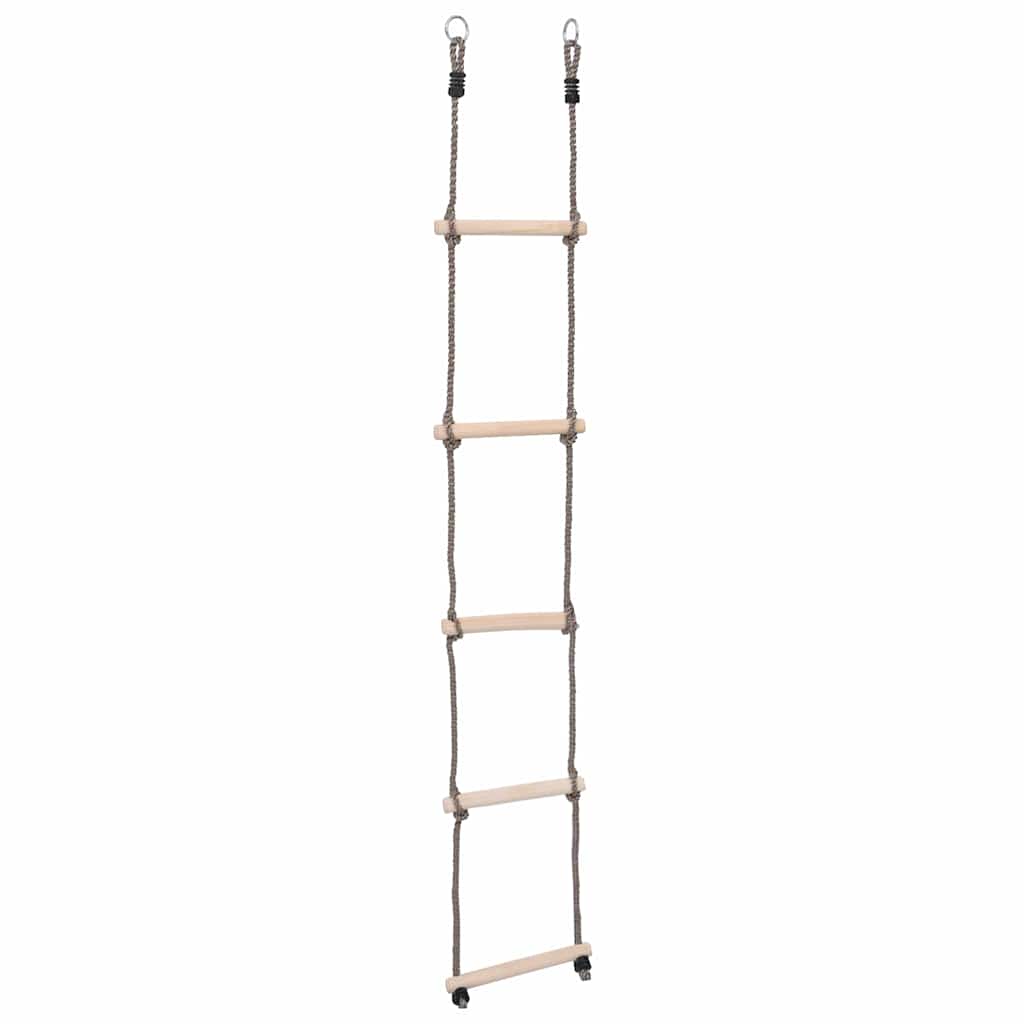 vidaXL Klätterstege med 5 stegpinnar 210 cm massiv furu