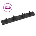 vidaXL Kantlist 10 st svart plast