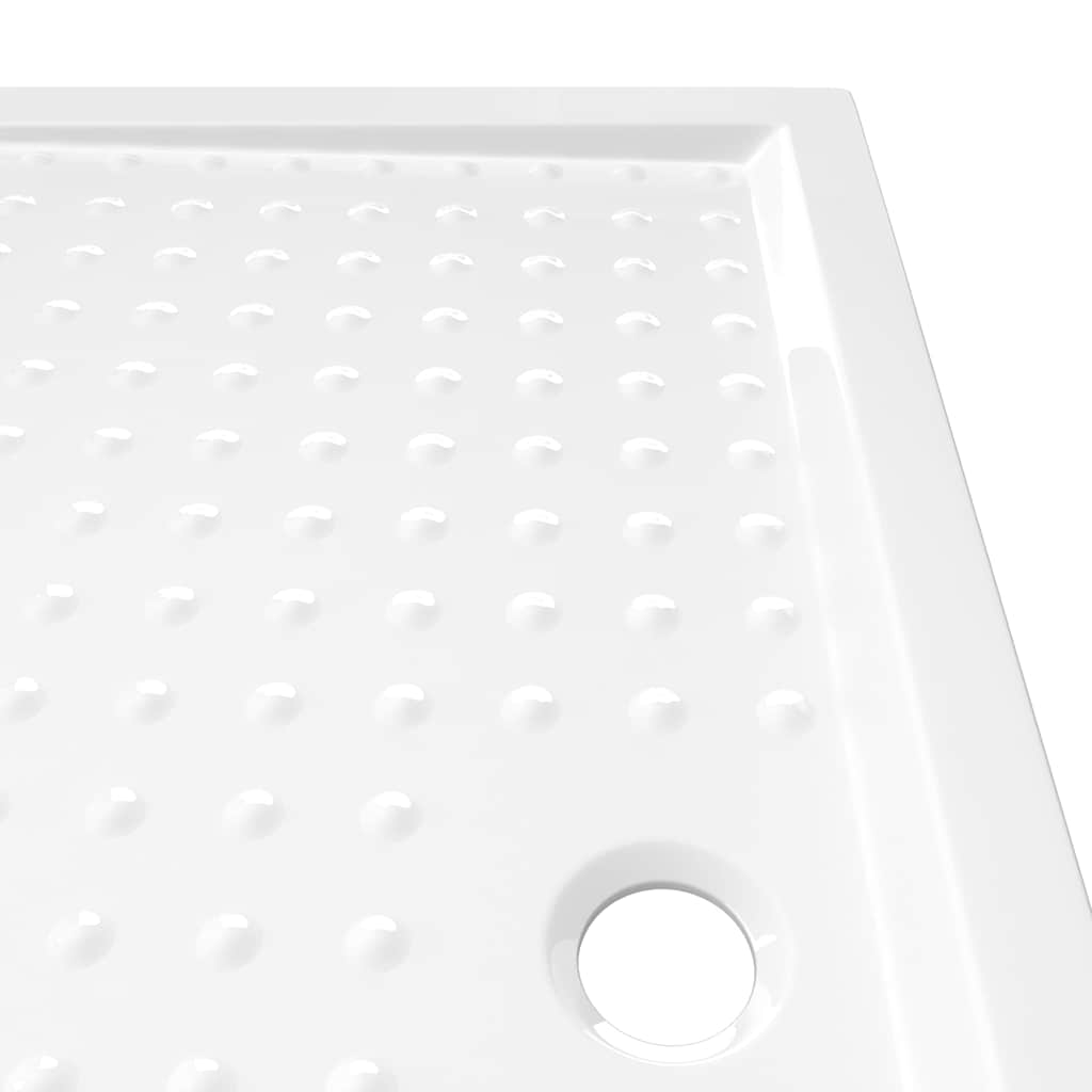vidaXL Duschkar med prickar vit 80x120x4 cm ABS