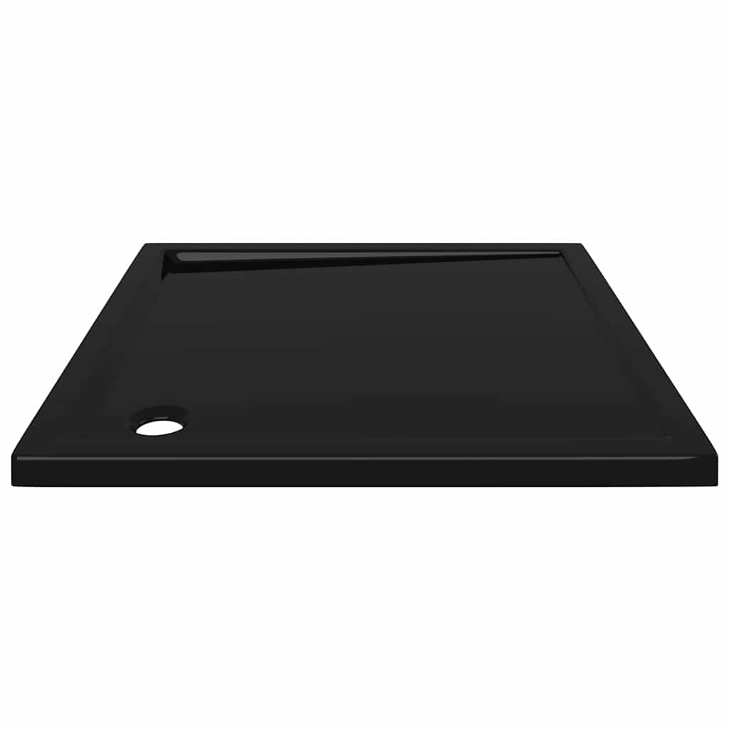 vidaXL Duschkar fyrkantigt ABS svart 90x90 cm