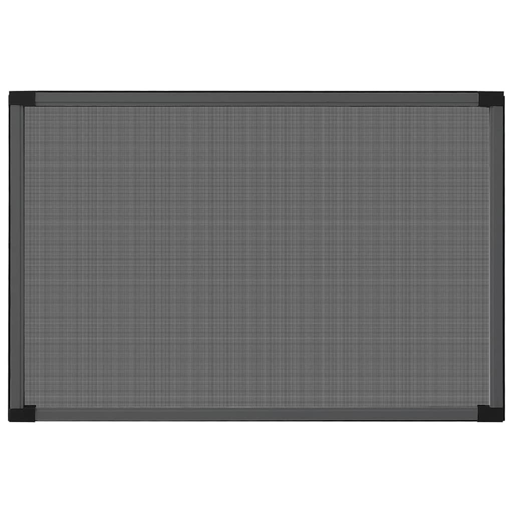 vidaXL Expanderbart insektsnät för fönster antracit (75-143)x50 cm
