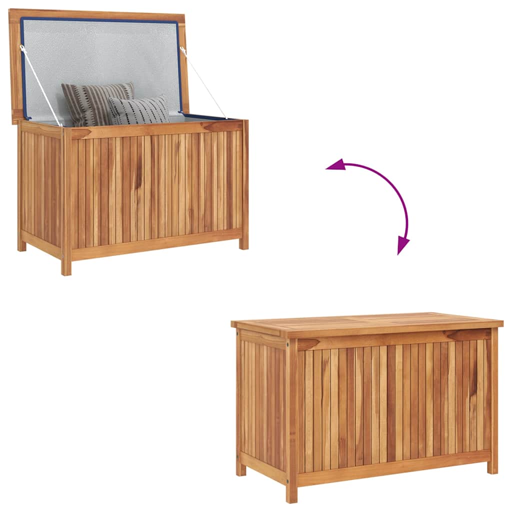 vidaXL Trädgårdslåda 90x50x58 cm massiv teak