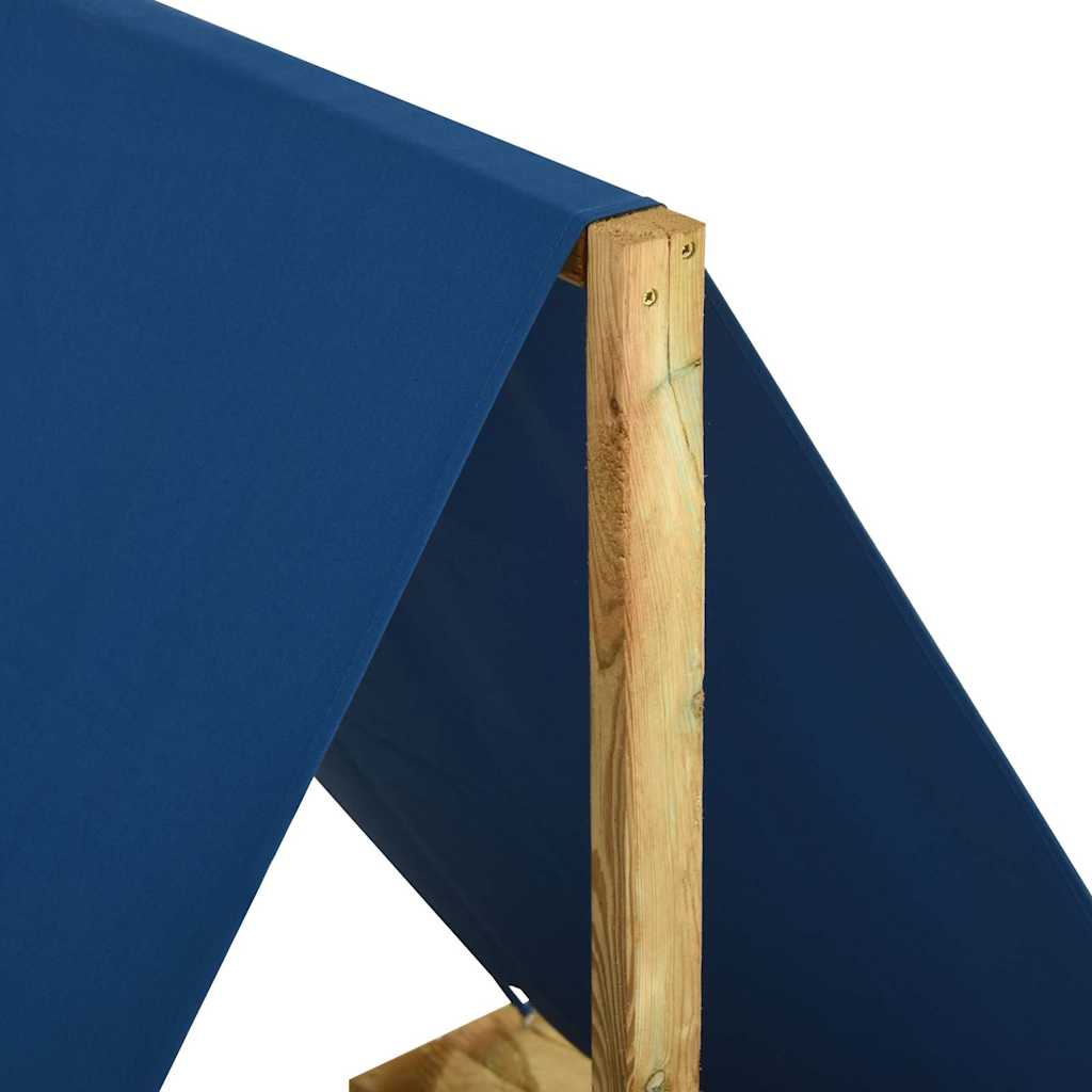 vidaXL Sandlåda med tak 80x60x97,5 cm impregnerad furu