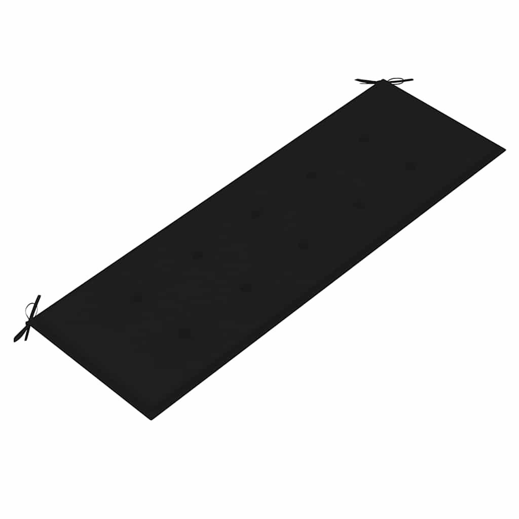vidaXL Trädgårdsbänk 3-sits med dyna 150 cm massivt eukalyptusträ