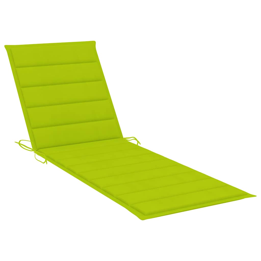 vidaXL Solsäng för 2 med dynor massivt akaciaträ