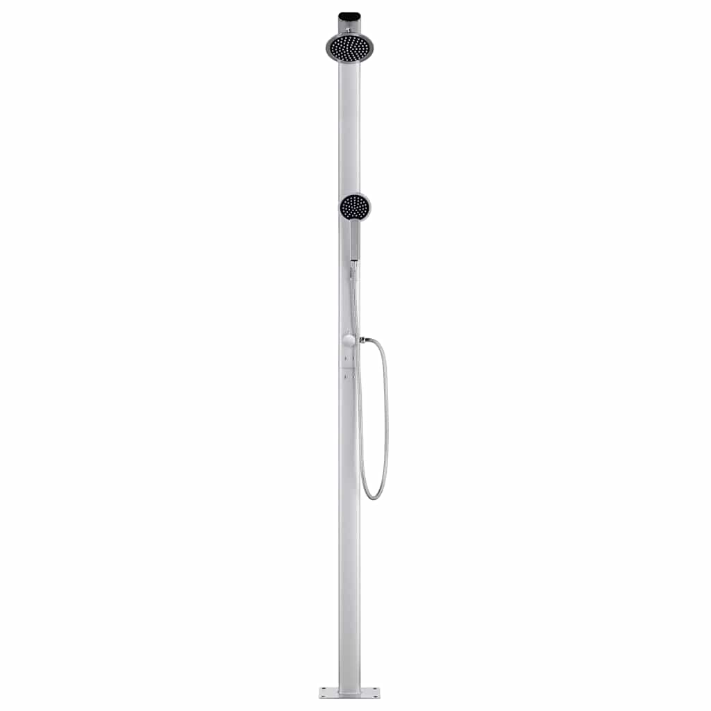 vidaXL Trädgårdsdusch 215 cm aluminium