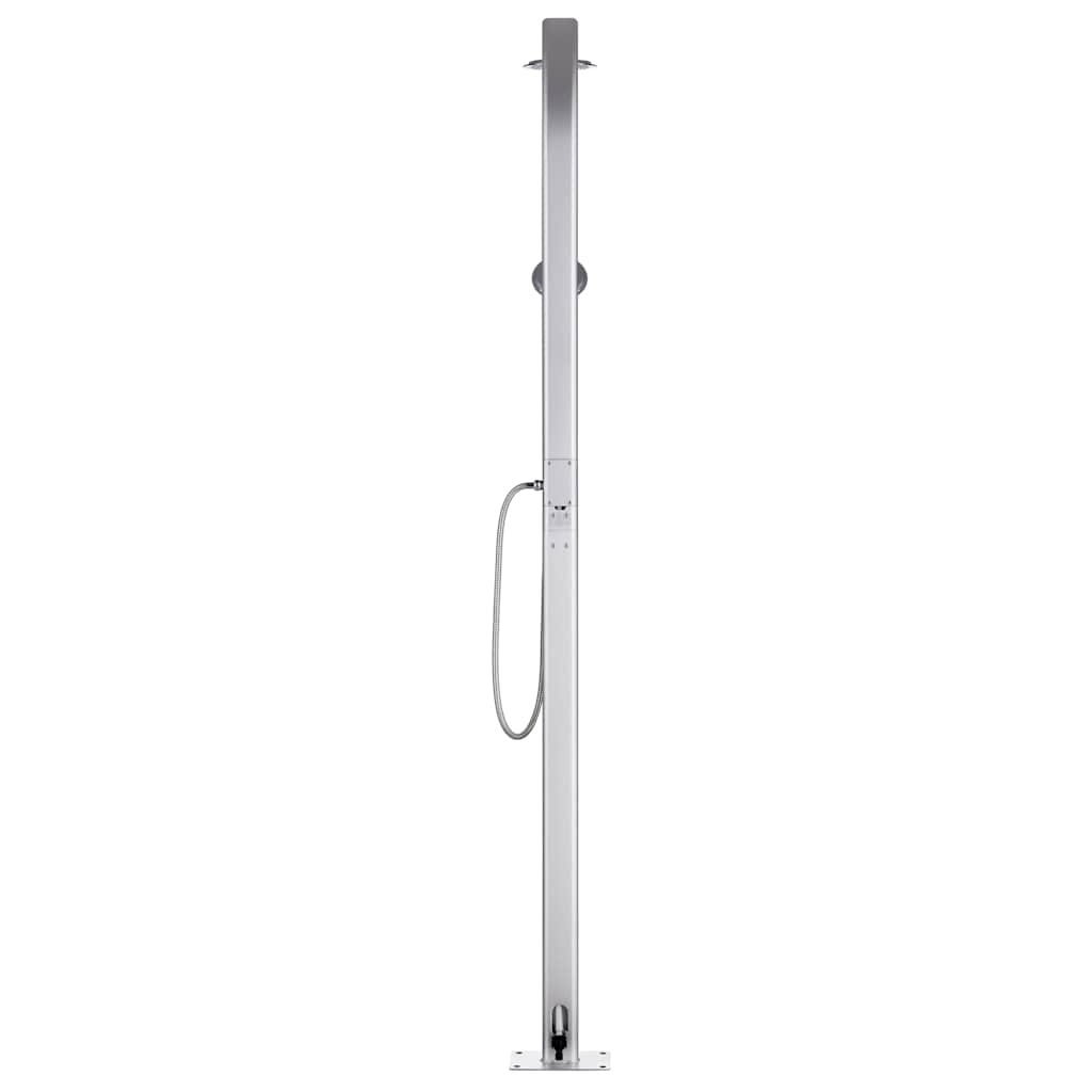 vidaXL Trädgårdsdusch 215 cm aluminium
