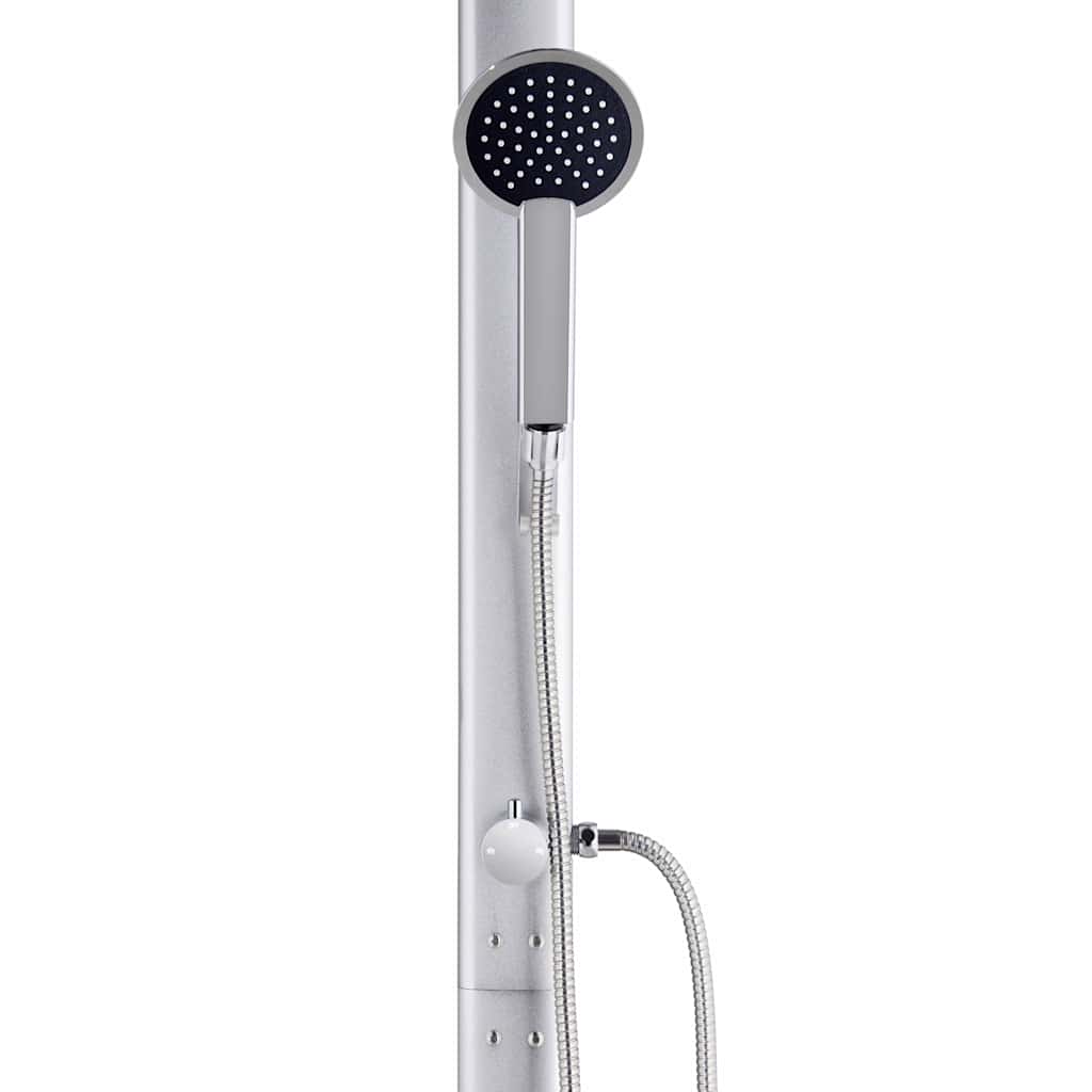 vidaXL Trädgårdsdusch 215 cm aluminium