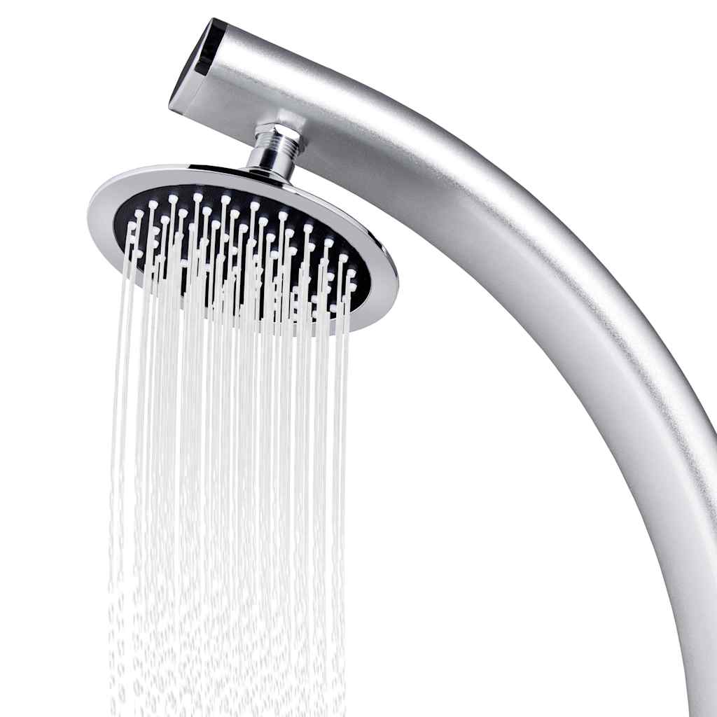 vidaXL Trädgårdsdusch 215 cm aluminium