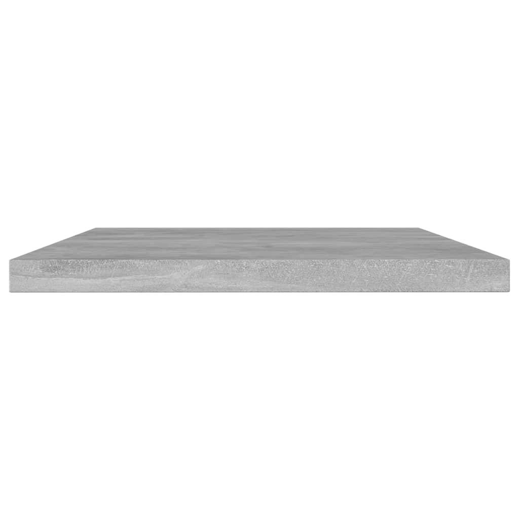 vidaXL Hyllplan 4 st betonggrå 60x10x1,5 cm konstruerat trä