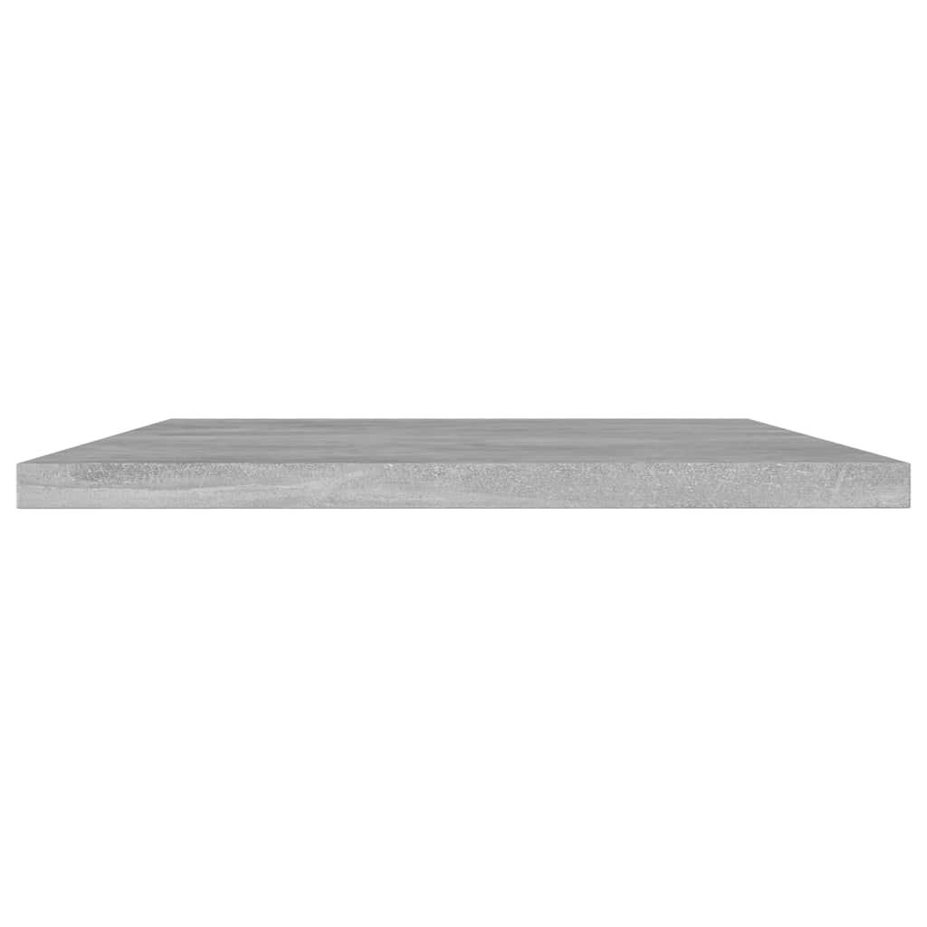 vidaXL Hyllplan 4 st betonggrå 60x20x1,5 cm konstruerat trä