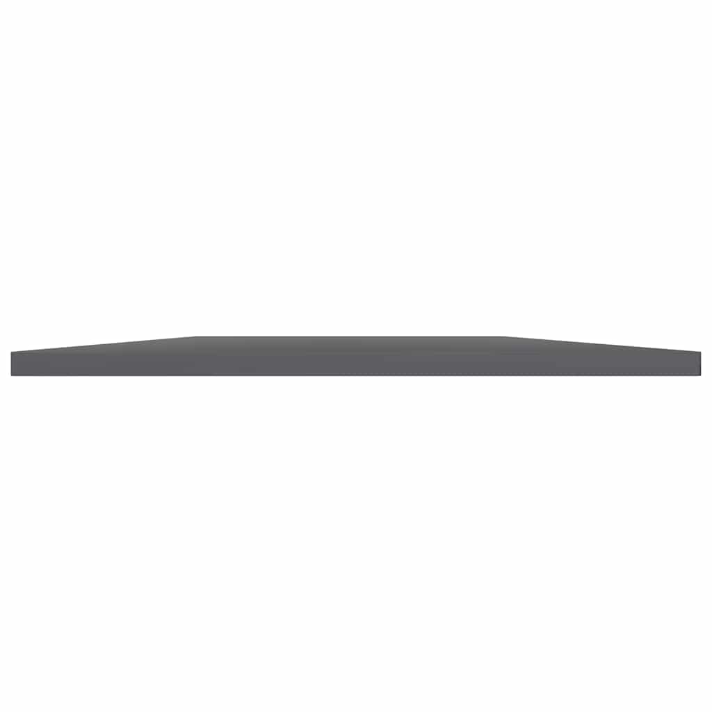 vidaXL Hyllplan 8 st grå högglans 60x50x1,5 cm konstruerat trä
