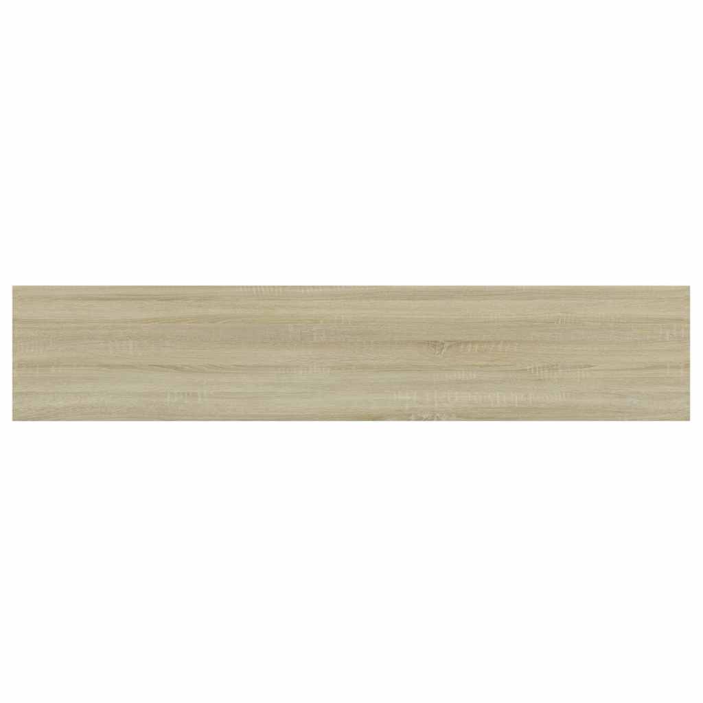 vidaXL Hyllplan 4 st sonoma-ek 100x20x1,5 cm konstruerat trä