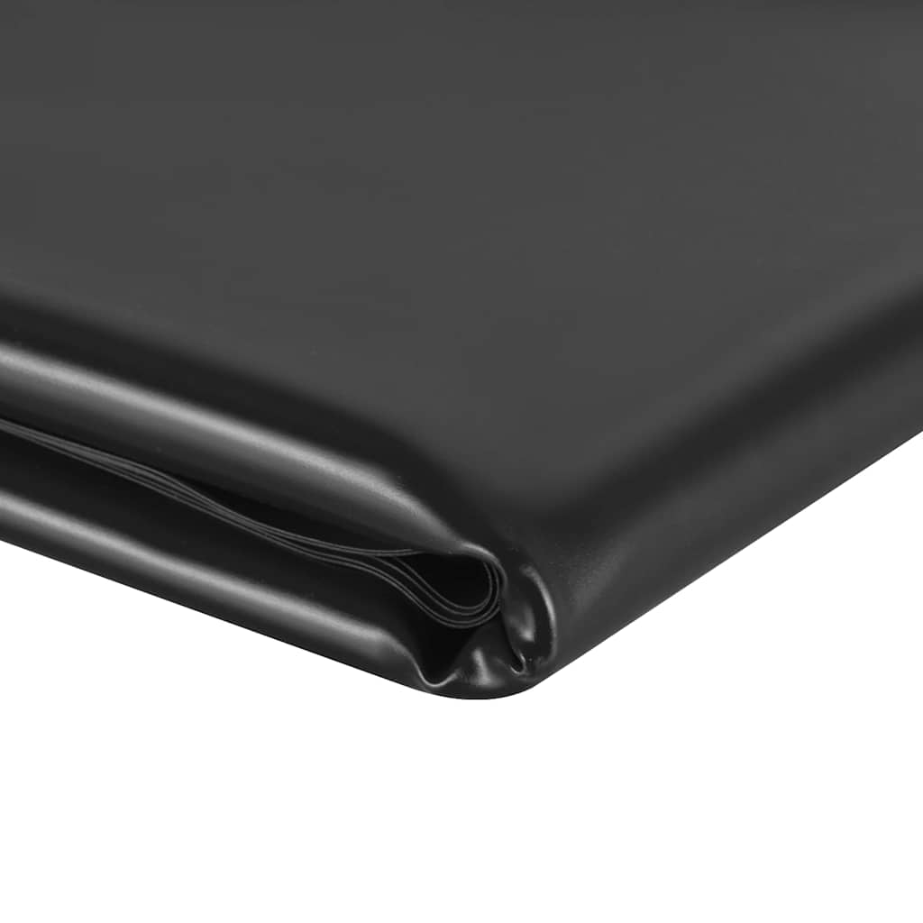 vidaXL Dammduk svart 1x6 m PVC 0,5 mm