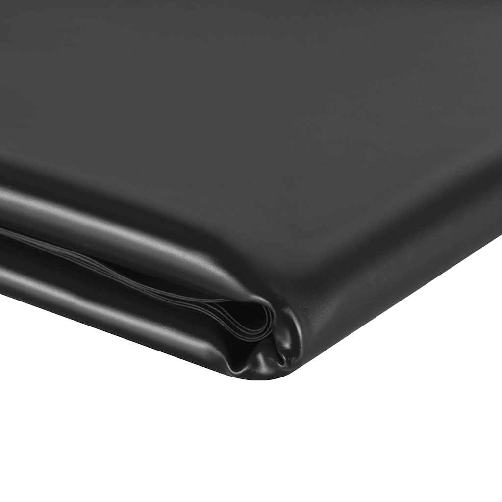 vidaXL Dammduk svart 4x6 m PVC 0,5 mm