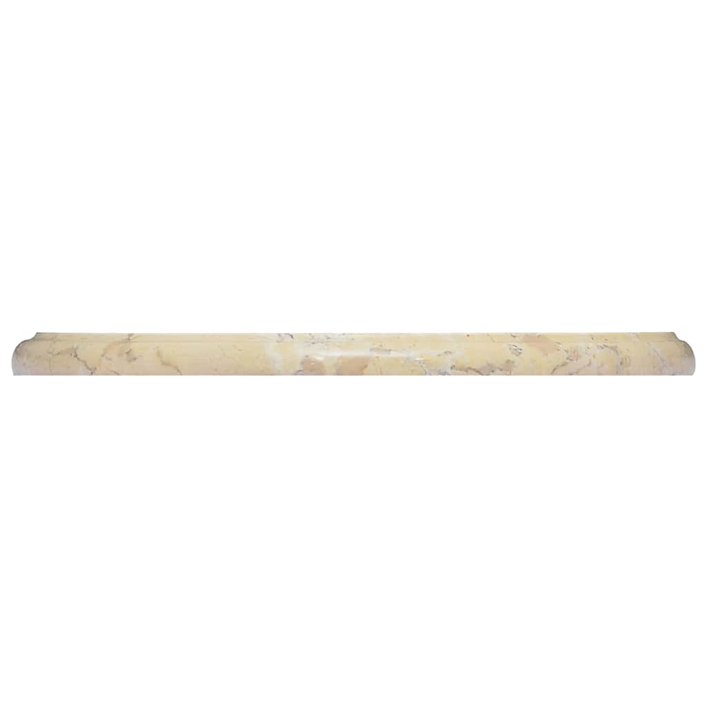 vidaXL Bordsskiva gräddvit Ø40x2,5 cm marmor