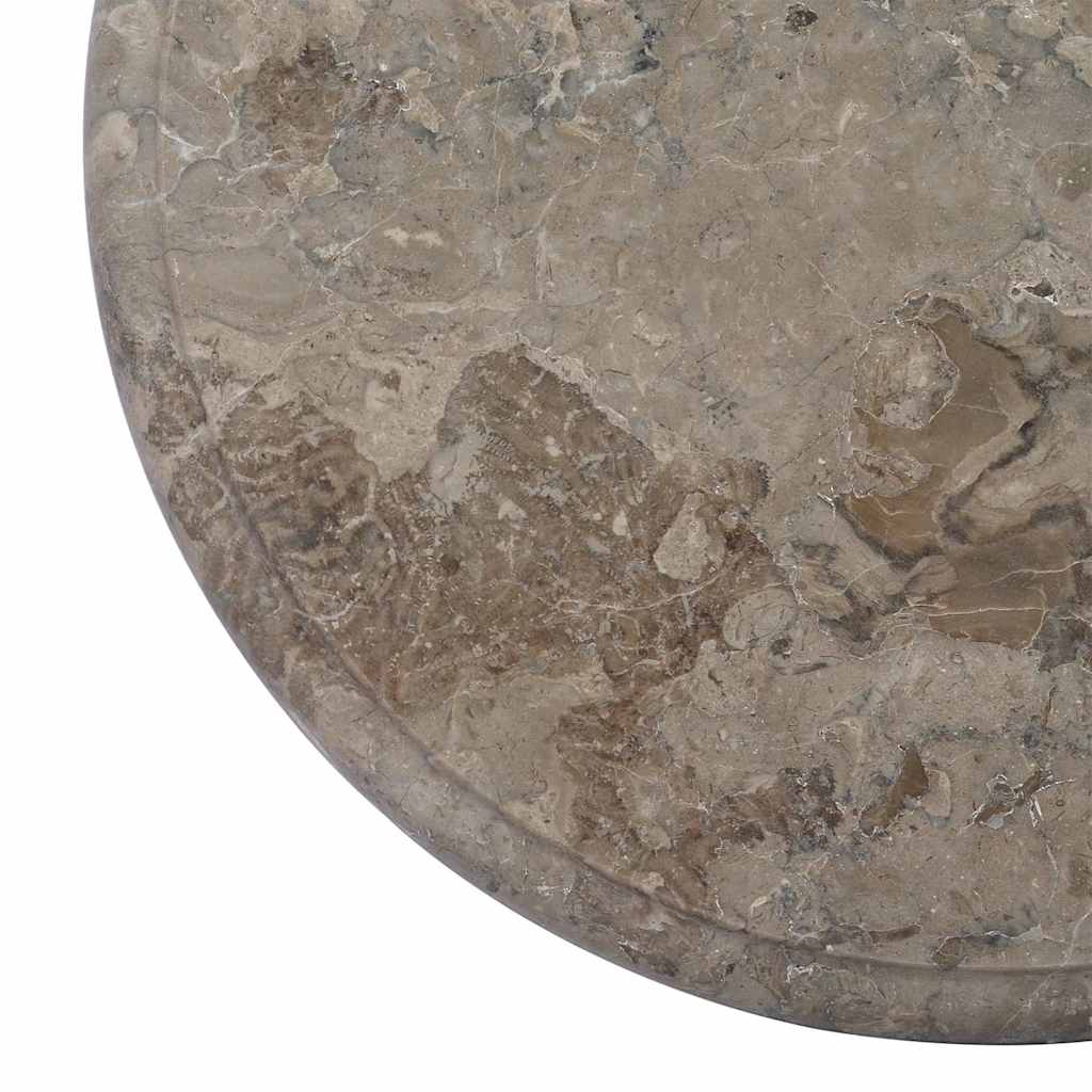 vidaXL Bordsskiva grå Ø40x2,5 cm marmor
