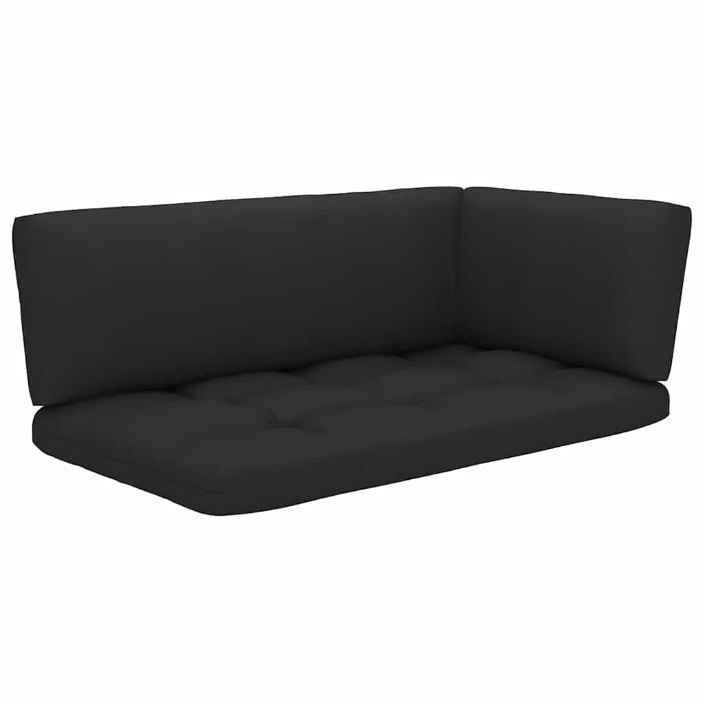 vidaXL Hörnsektion till pallsoffa vit impregnerad furu
