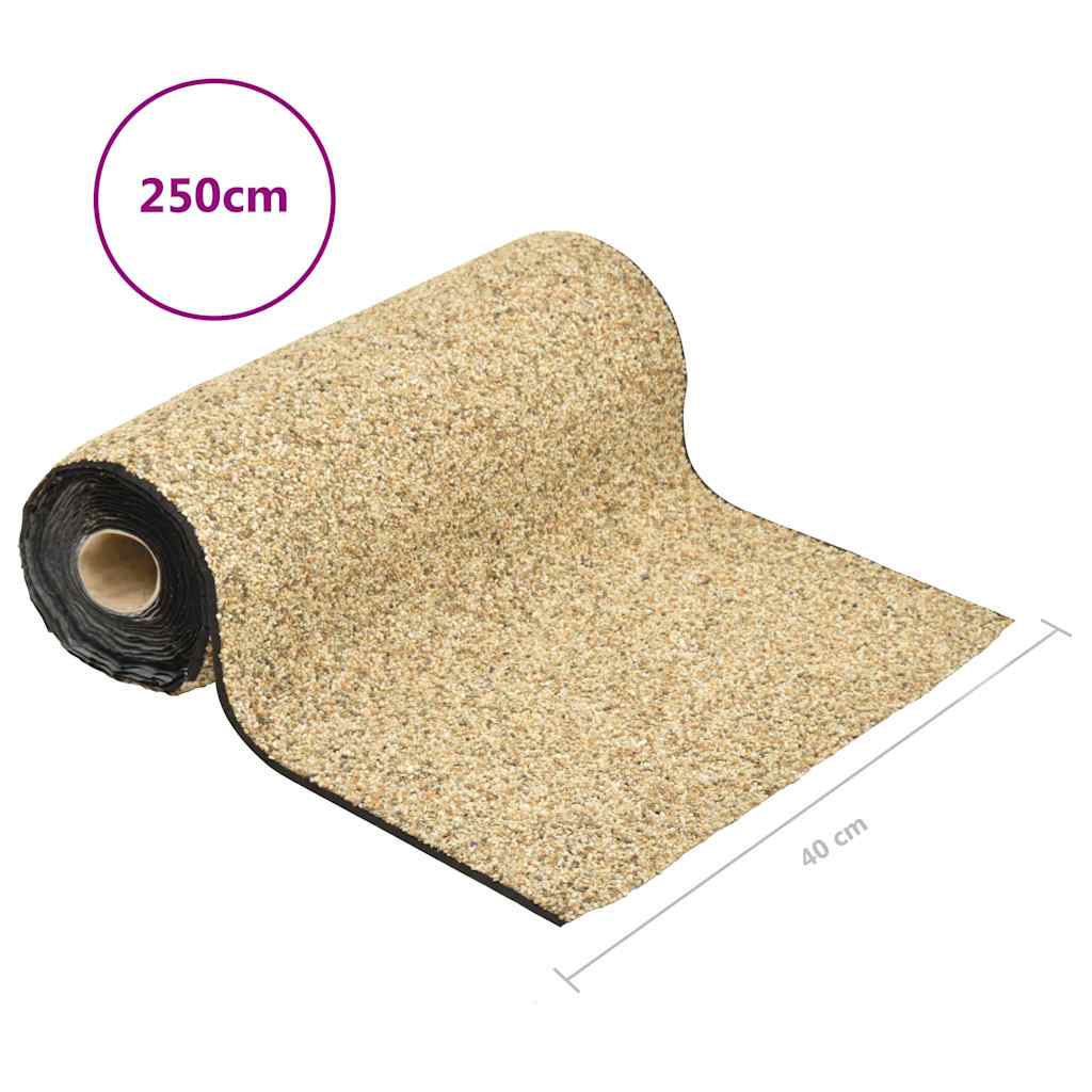 vidaXL Kantmatta naturlig sand 250x40 cm