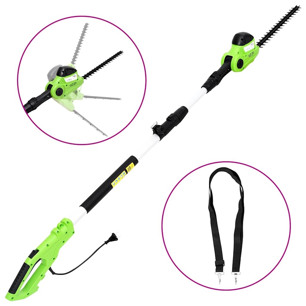 vidaXL Elektrisk teleskopisk röjsåg 41 cm 550 W
