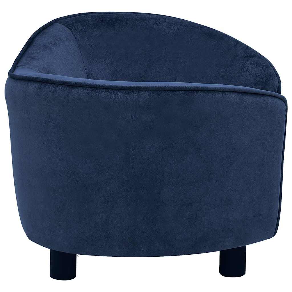 vidaXL Hundsoffa blå 69x49x40 cm plysch