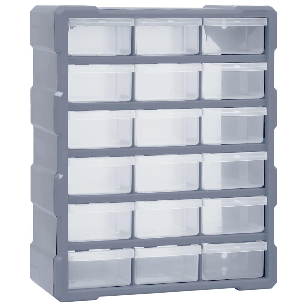 vidaXL Sortimentskåp med 18 lådor 38x16x47 cm