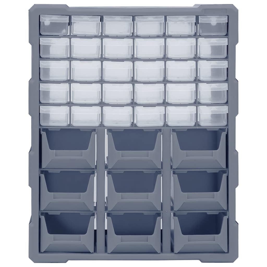 vidaXL Sortimentskåp med 39 lådor 38x16x47 cm
