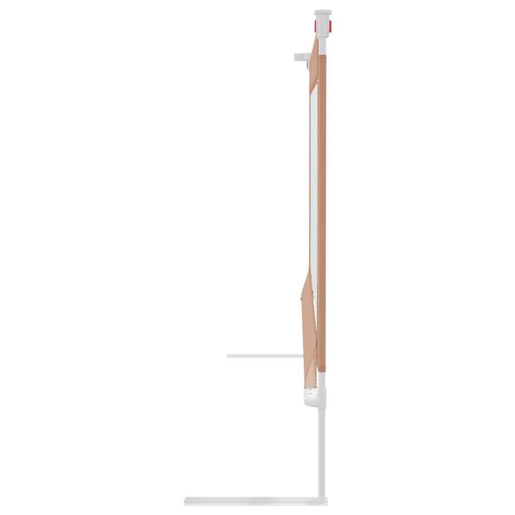 vidaXL Sängskena för barn taupe 200x25 cm tyg