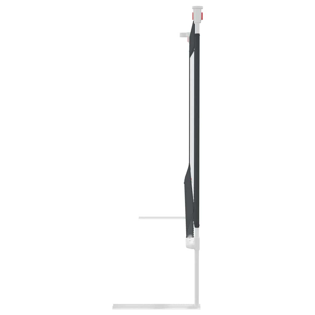 vidaXL Sängskena för barn mörkgrå 90x25 cm tyg