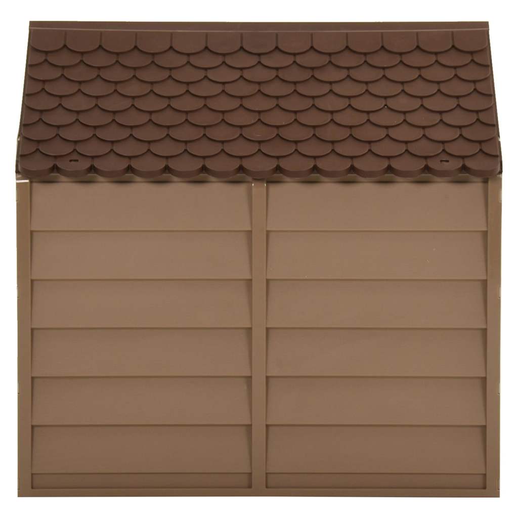 vidaXL Hundkoja brun 71x71,5x68 cm PP