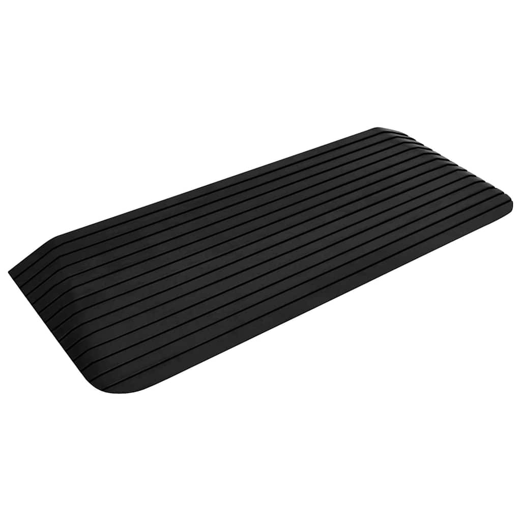 vidaXL Tröskelramp 2 st 110x41x5 cm gummi