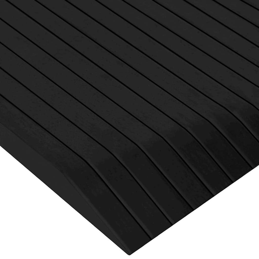 vidaXL Tröskelramp 2 st 110x41x5 cm gummi