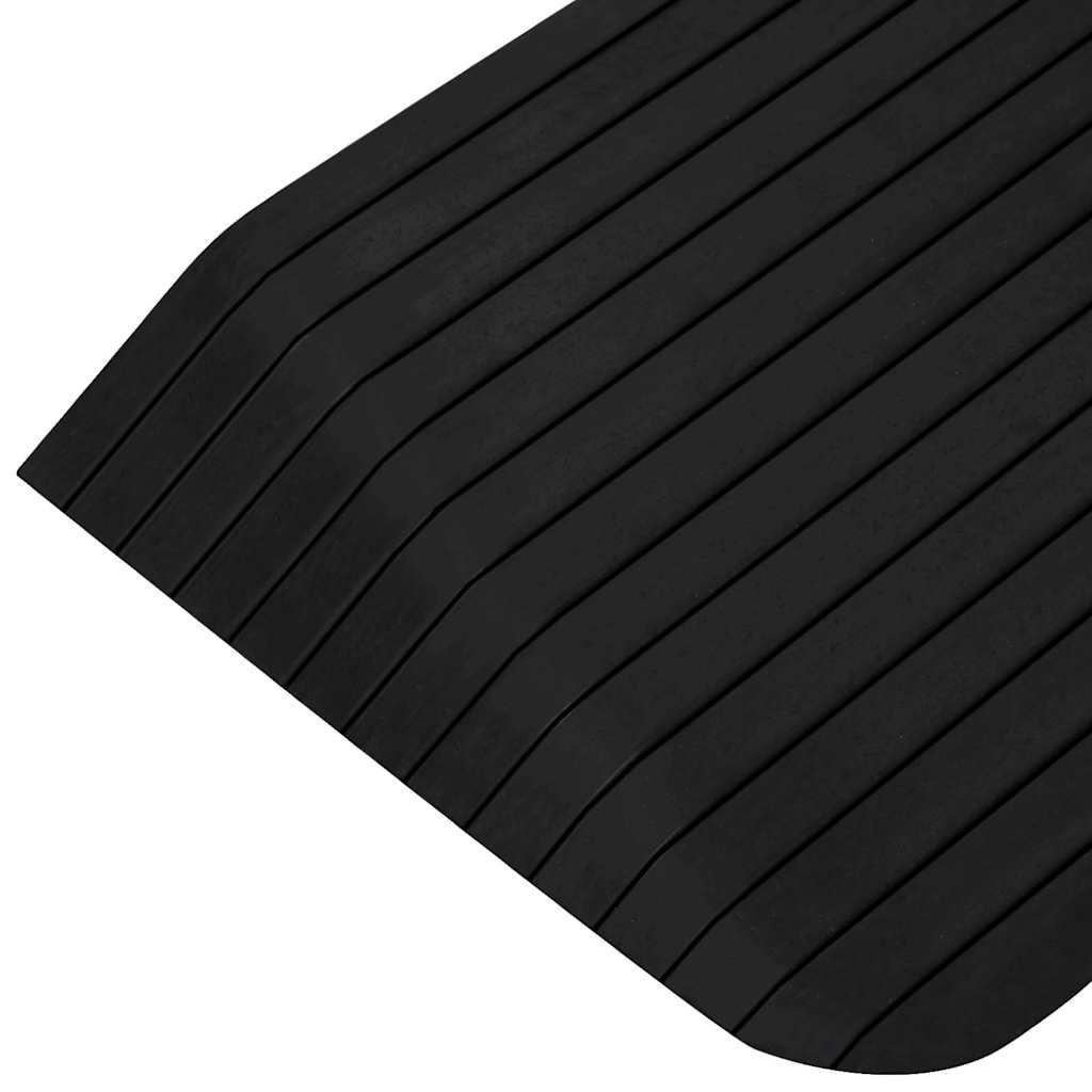 vidaXL Tröskelramp 2 st 110x41x5 cm gummi