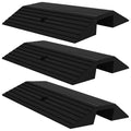 vidaXL Tröskelramp med bro 3 st 49x40x8 cm gummi