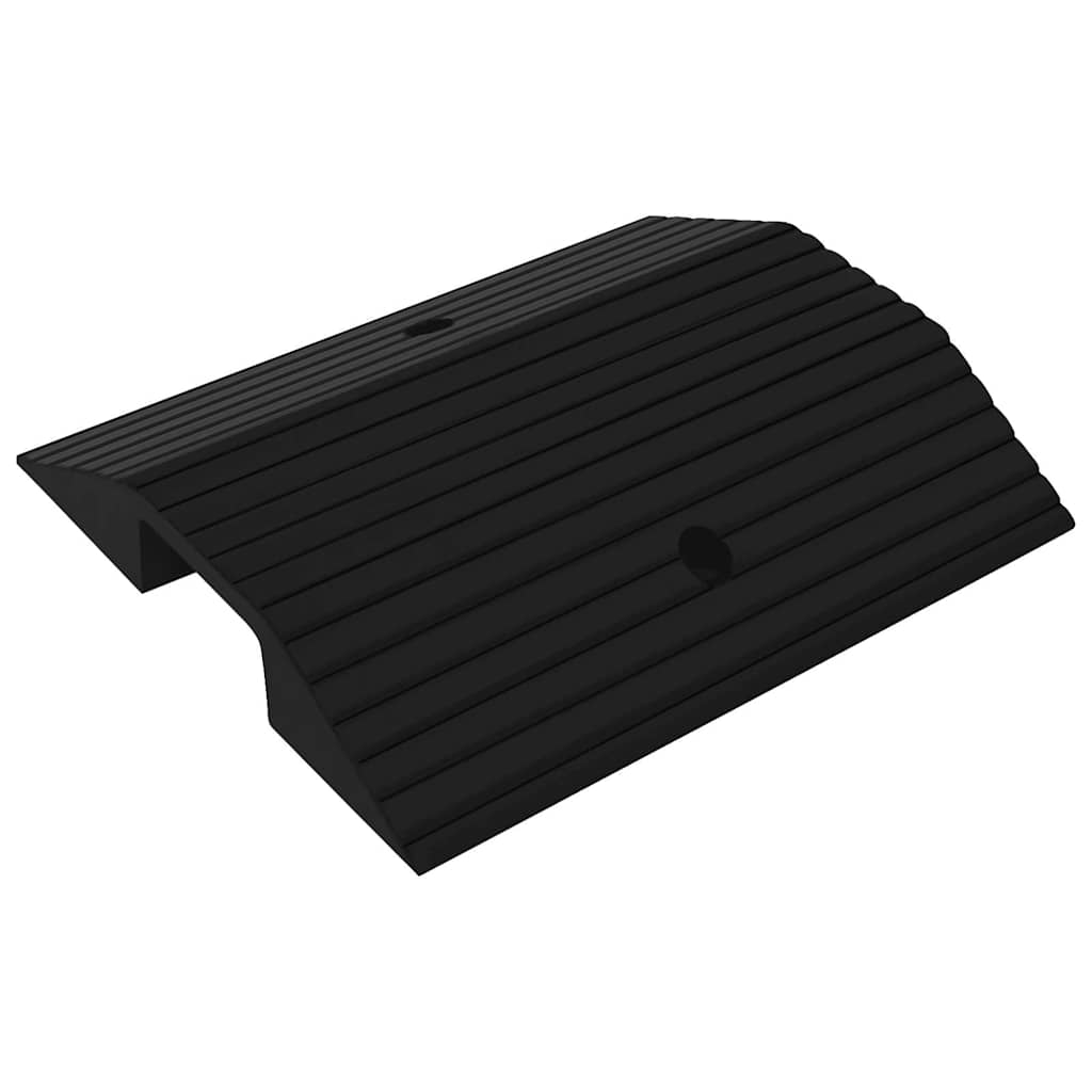 vidaXL Tröskelramp med bro 3 st 49x40x8 cm gummi