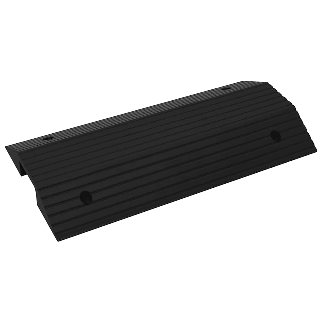 vidaXL Tröskelramp med bro 80x40x8 cm gummi