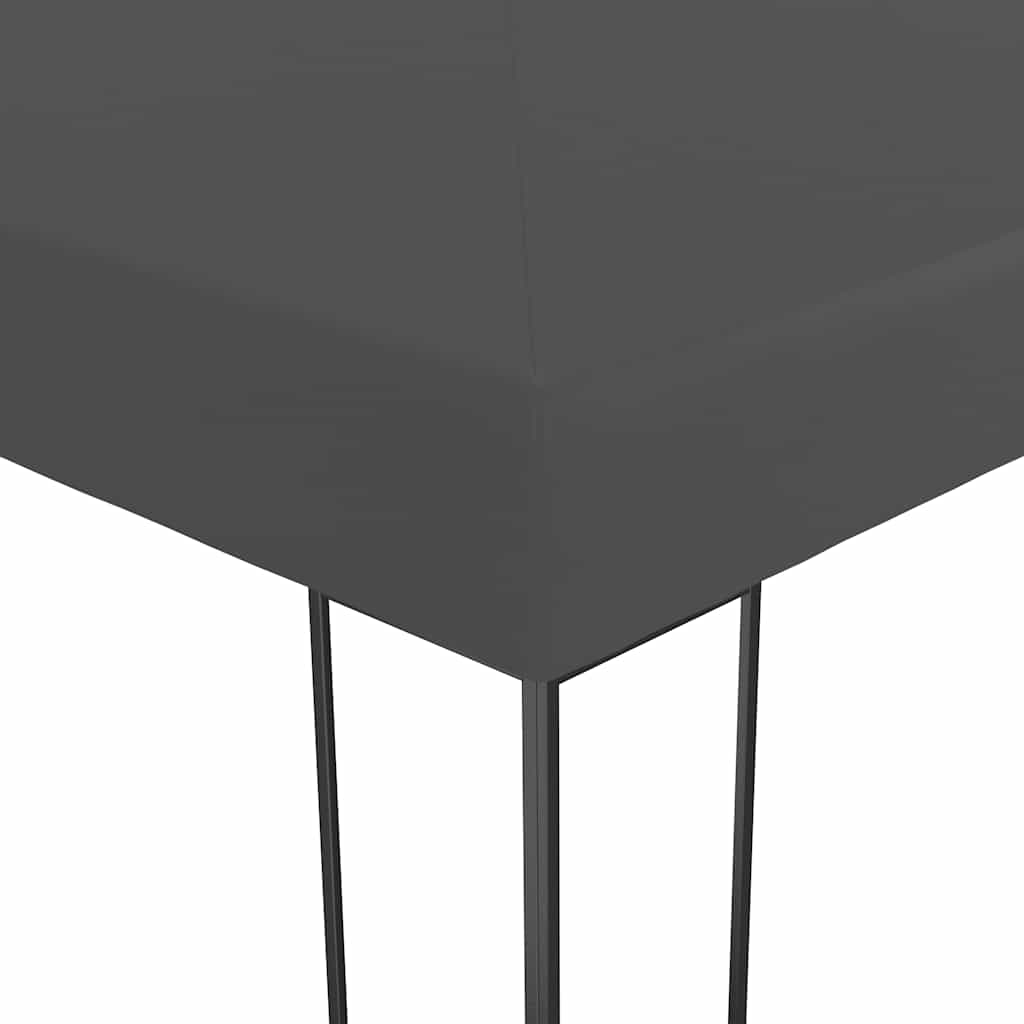 vidaXL Paviljong med ljusslinga LED 3x3 m antracit