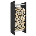 vidaXL Vedställ svart 40x35x100 cm härdat glas