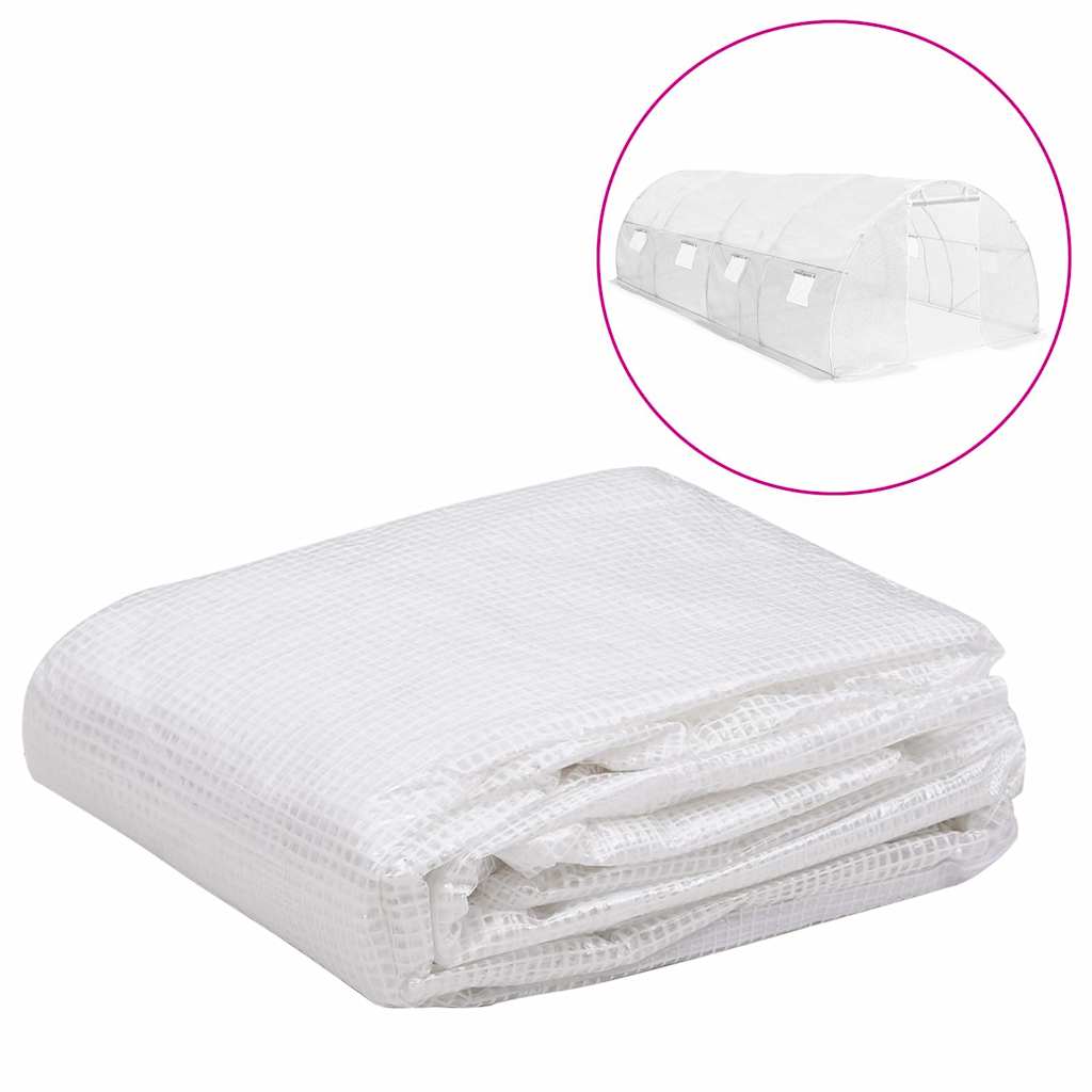 vidaXL Växthusöverdrag (18 m²) 3x6x2 m genomskinlig