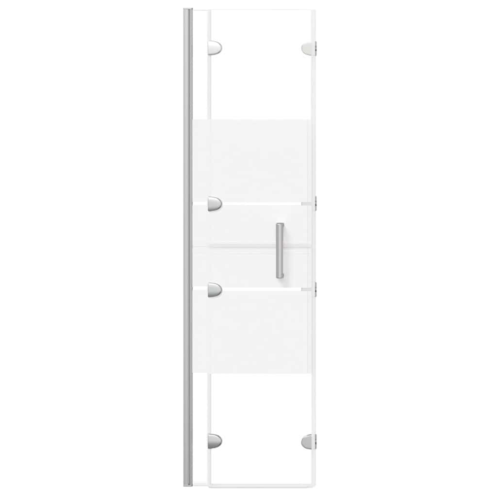 vidaXL Duschvägg fällbar ESG 100x140 cm vit