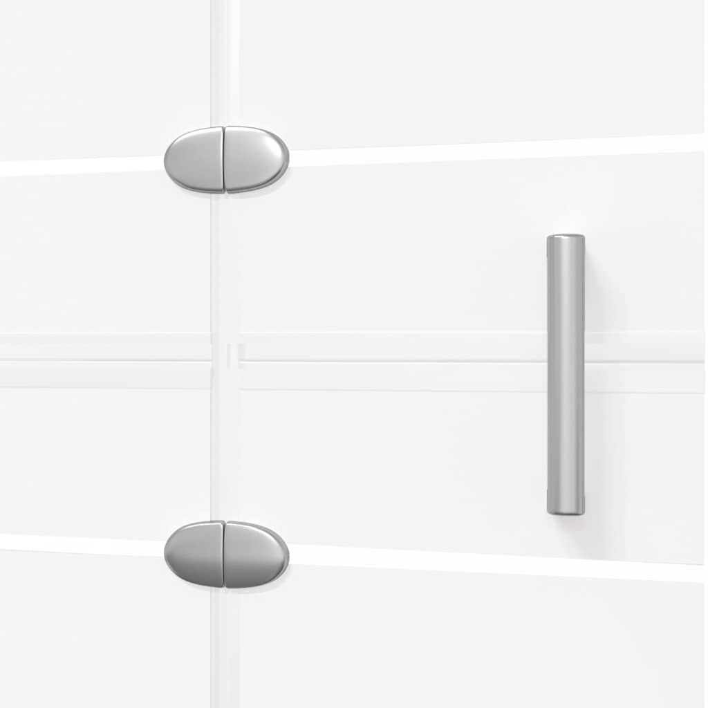 vidaXL Duschvägg fällbar ESG 100x140 cm vit