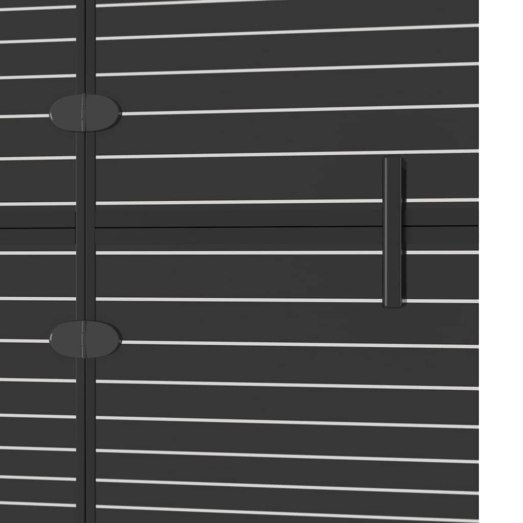 vidaXL Duschvägg fällbar ESG 80x140 cm svart
