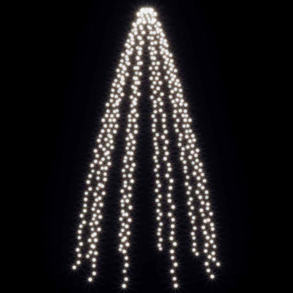 vidaXL Julgransbelysning 500 cm med 500 LED kallvit inne/ute