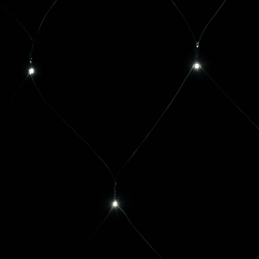 vidaXL Ljusnät kallvit 3x3 m 306 LED inne/ute