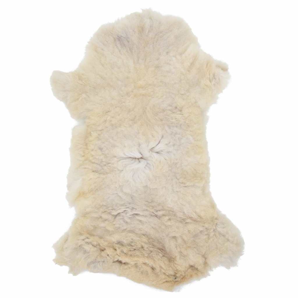 vidaXL Fårskinn gräddvit (60-70)x(90-100) cm