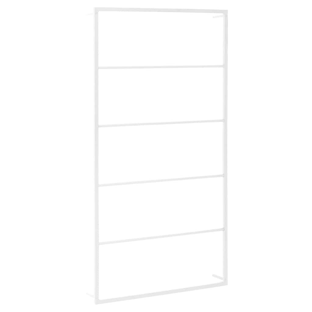 vidaXL Handdukshängare vit 60x10x116 cm stål