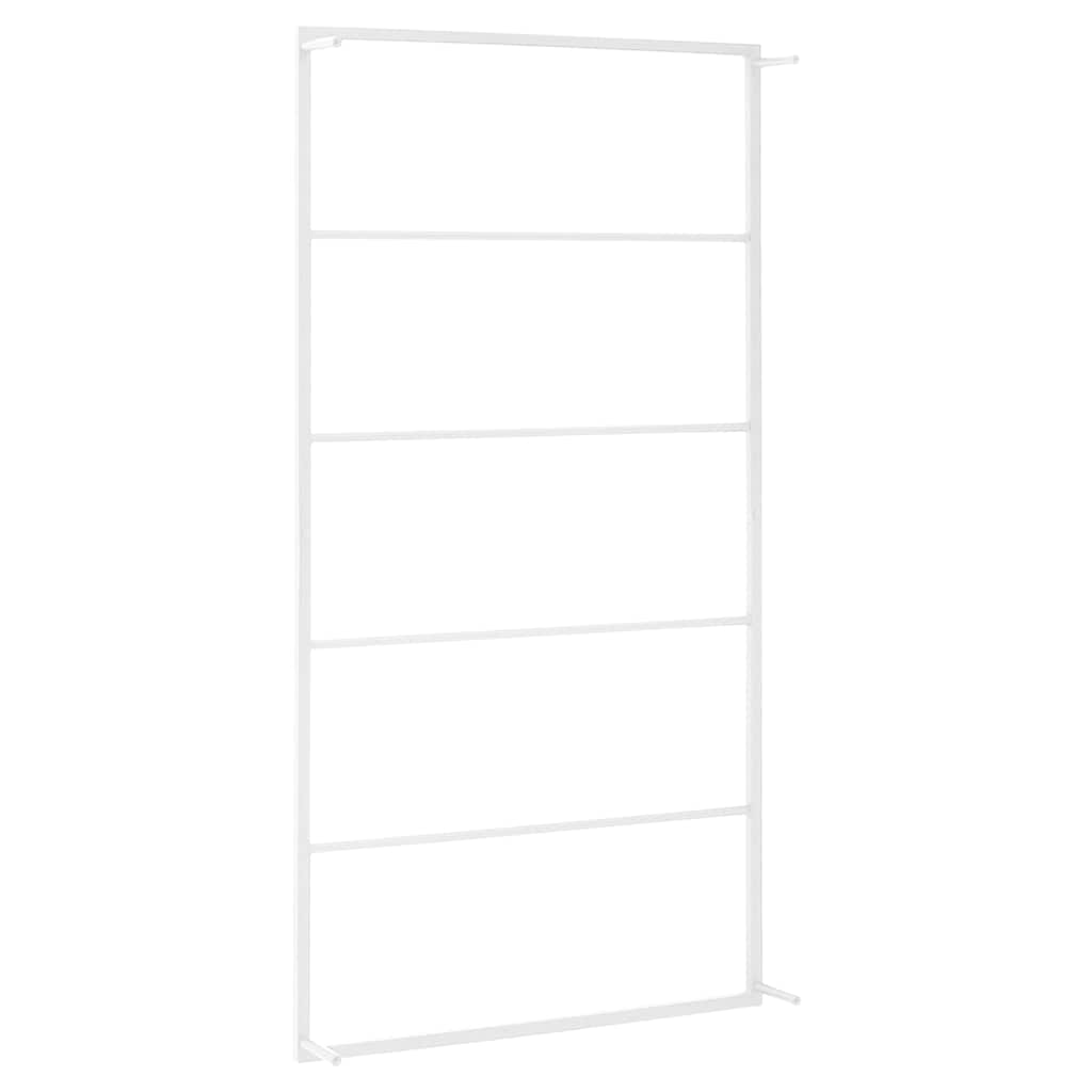 vidaXL Handdukshängare vit 60x10x116 cm stål