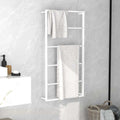 vidaXL Handdukshängare vit 60x10x116 cm stål