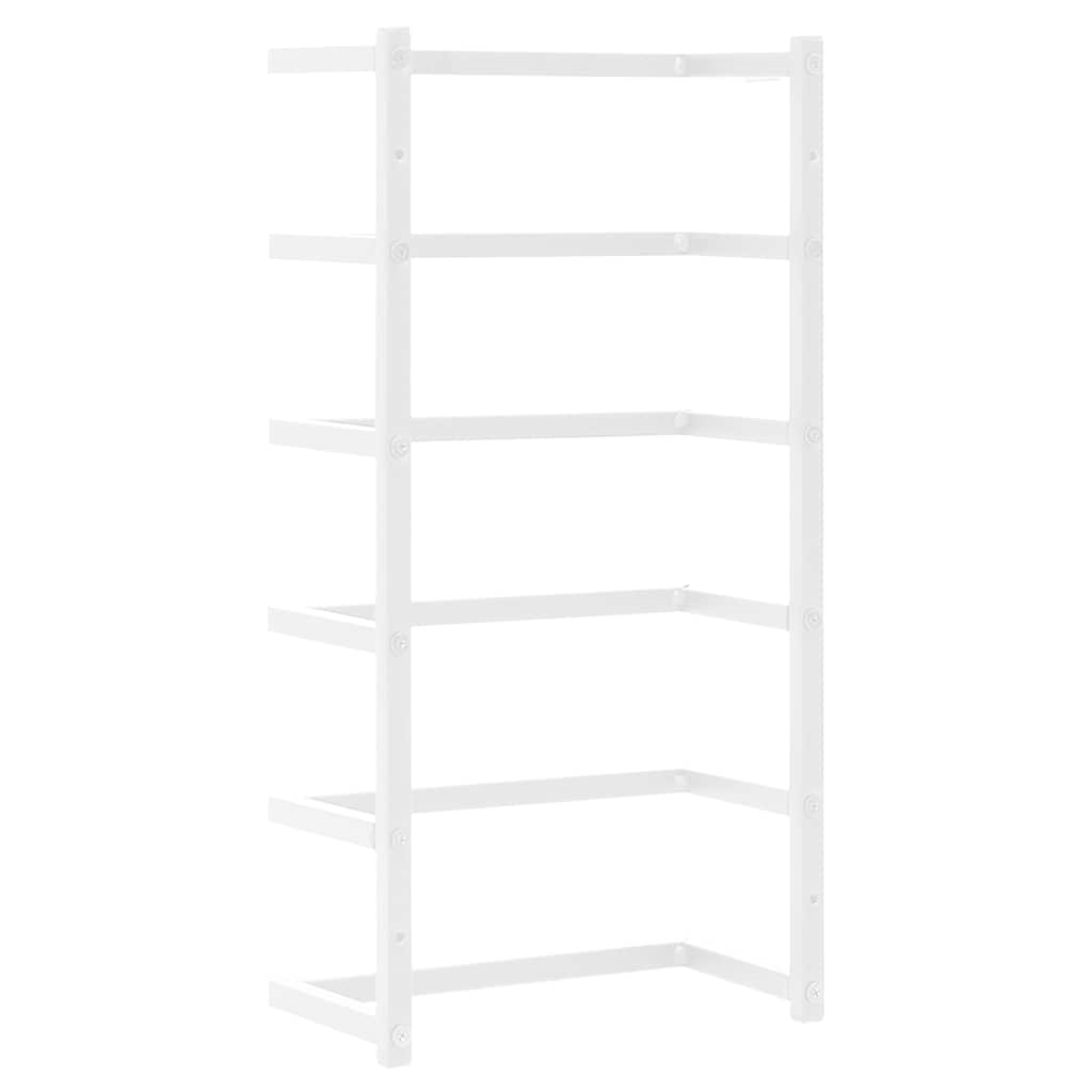vidaXL Handdukshängare vit 24x12x48 cm stål
